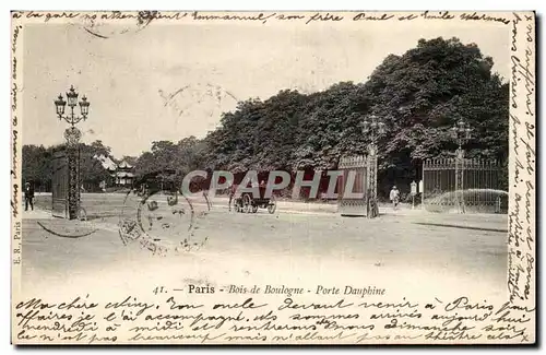 Paris - 16 - Bois de Boulogne - Porte Dauphine - Ansichtskarte AK