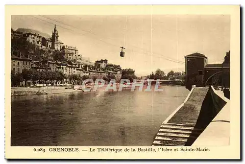 Grenoble - L&#39Isere - Teleferique de la Bastille - Sainte Marie Ansichtskarte AK