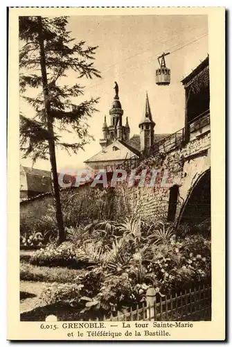 Grenoble - Le Teleferique de la Bastille - La Tour Sainte Marie Cartes postales