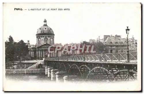 Paris - L&#39Institute et le Pont des Arts - Cartes postales