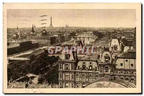 Paris - 1 - Panorama des Huit Ponts - tour eiffel - eiffel tower - Ansichtskarte AK