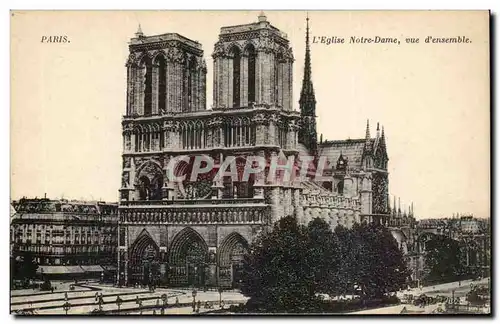 Paris - 4 - L&#39Eglise de Notre Dame - Cartes postales