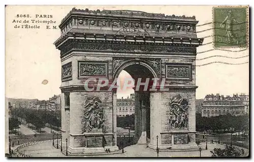 Paris - 8 - L&#39Arc de Triomphe et l&#39Etoile - Cartes postales