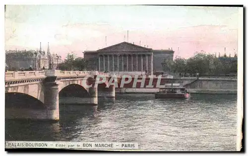 Paris - 1 - Palais Bourbon - Edite par le Bon Marche - Cartes postales