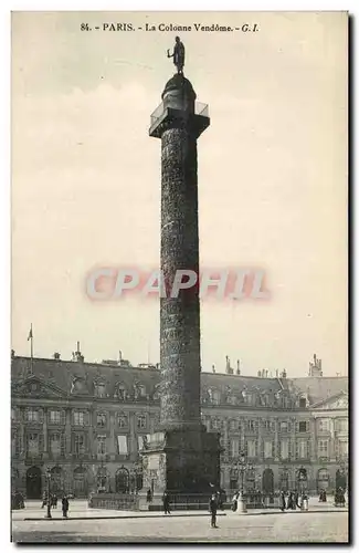 Paris - 1 - La Colonne Vendome - Cartes postales