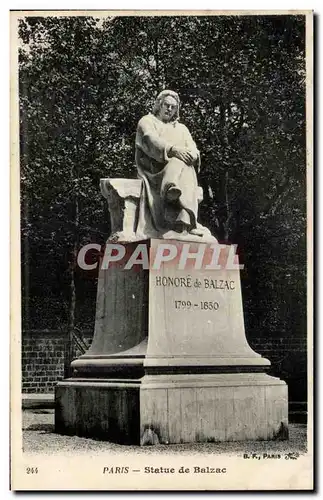 Paris - 16 - Statue de Balzac Ansichtskarte AK