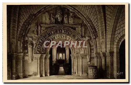 Loches - Le Chateau - Porte de la Collegiale Saint Ours - Ansichtskarte AK