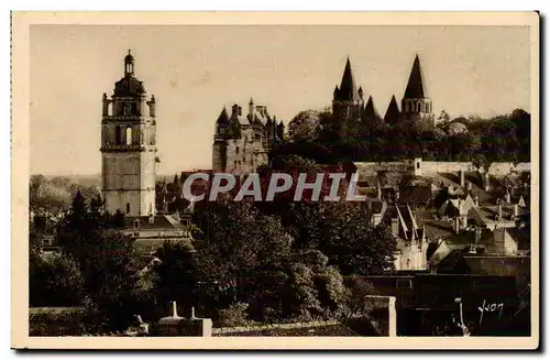 Loches - La Tour St Antoine - Le Chateau Royale - Colegiale Saint Ours Ansichtskarte AK