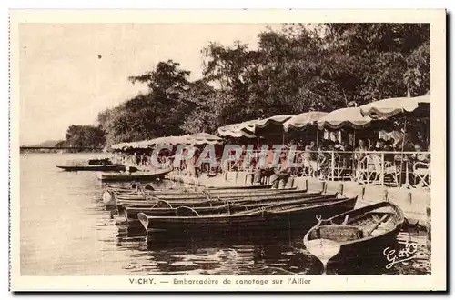 Vichy - Embarcadere de canotage sur l&#39Allier Ansichtskarte AK