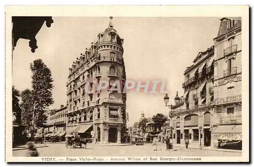 Vichy - Place Victor Hugo - Avenue Wilson et Rue Georges Clemenceau Ansichtskarte AK