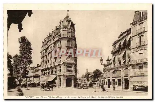 Vichy - Place Victor Hugo - Avenue Wilson et Rue Georges Clemenceau Cartes postales