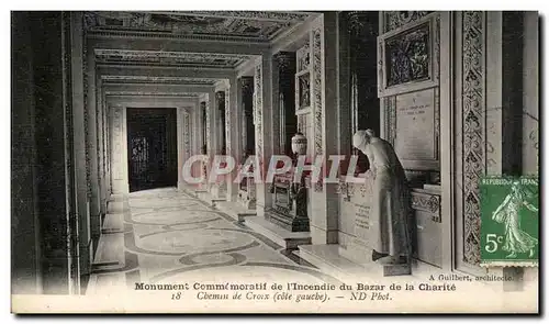 Paris - Monument Commemoratif de l&#39Incendie du Bazar de la Charite - Cartes postales