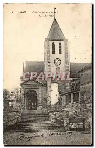 Paris - 20 - Eglise de Charonne Cartes postales