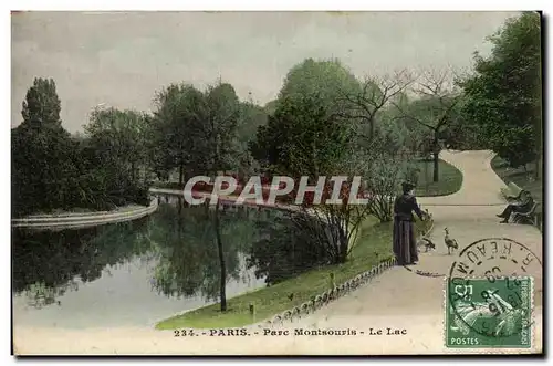 Paris Ansichtskarte AK Parc montsouris Le lac