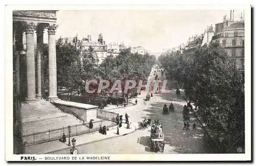 Paris Cartes postales Boulevard de la madeleine