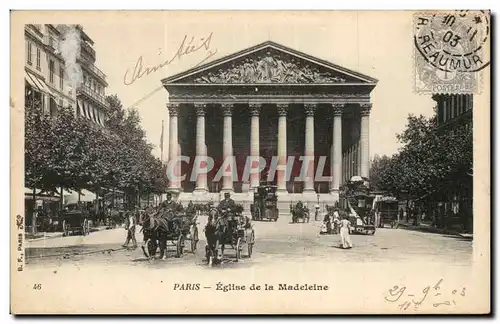 Paris Cartes postales Eglise de la madeleine