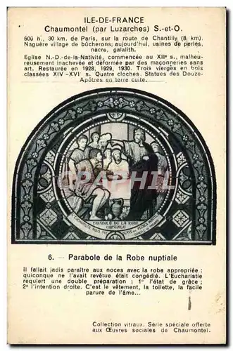 Cartes postales Chamontel (par Luzarches) parabole de la robe nuptiale