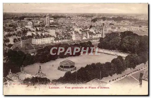 Cartes postales lorient Vue generale et place d'armes
