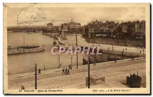 Cartes postales Calais Quai de l'avant port