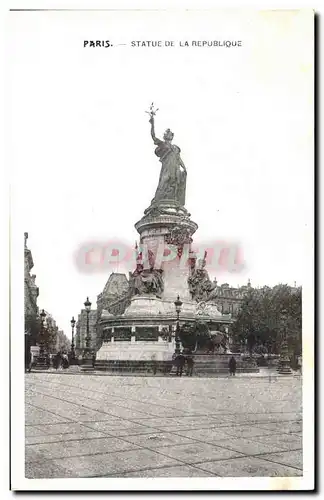 Paris Ansichtskarte AK Statue de la Republique (lion)