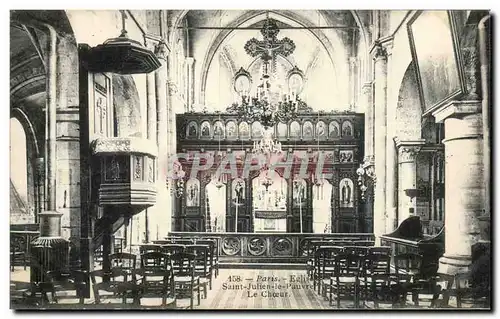 Paris Ansichtskarte AK Eglise Saint Julien la pauvre le choeur