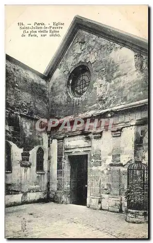 Paris Ansichtskarte AK Eglise Saint Julien le Pauvre