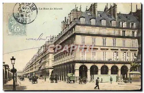 Paris Cartes postales La rue de Rivoli