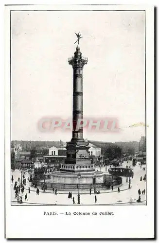 Paris Cartes postales la colonne de Juillet