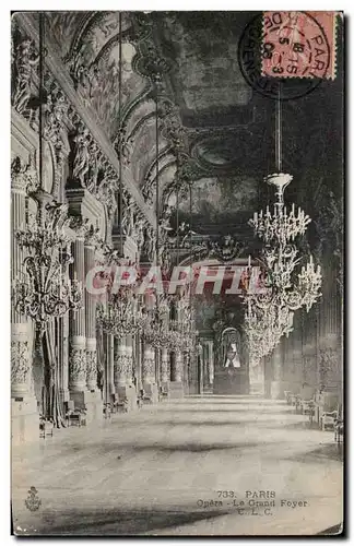 Paris Ansichtskarte AK opera Le grand foyer