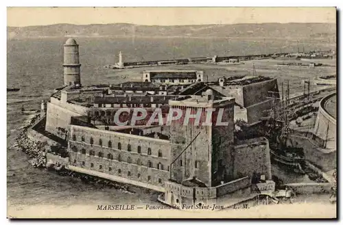 Cartes postales Marseille Panorama du Fort Saint Jean