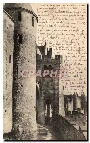 Cartes postales Cite de Carcassonne Avant porte du chateau