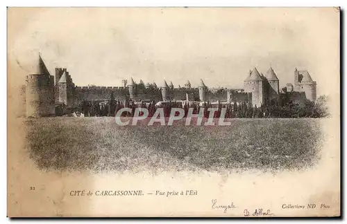 Cartes postales Cite de Carcassonne Vue prise de l&#39Est