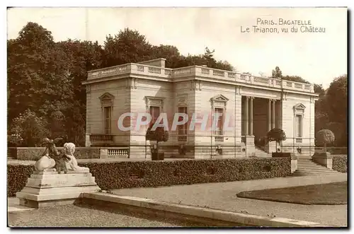 Paris Ansichtskarte AK Bagatelle Le Trianon vu du chateau