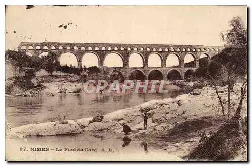 Cartes postales Nimes le pont du Gard