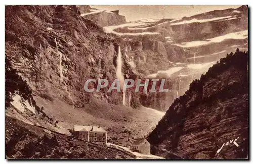 Ansichtskarte AK Gavarnie Le cirque et les cascades