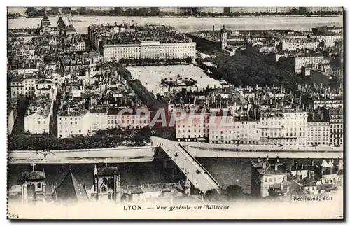 Ansichtskarte AK Lyon Vue generale sur Bellecour