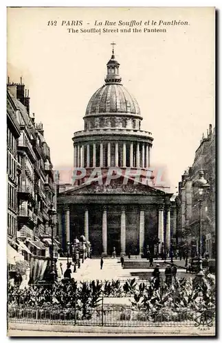 Paris Cartes postales La rue Soufflot et le pantheon