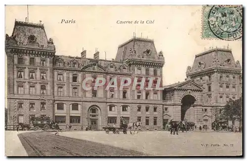 Paris Cartes postales Caserne de la cite