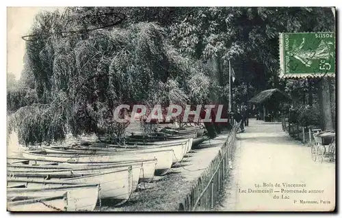 Cartes postales Vincennes Le lac Daumesnil promenade autour du lac