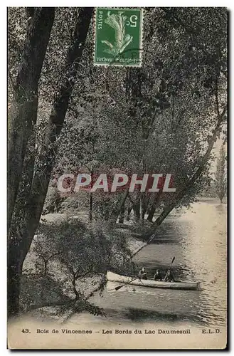 Cartes postales Vincennes Les bords du lac Daumesnil