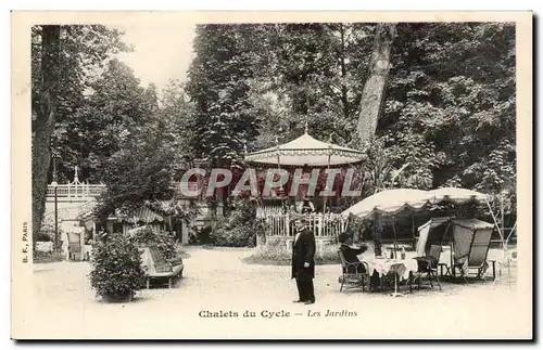 Cartes postales Paris Chalets du cycle Les jardins