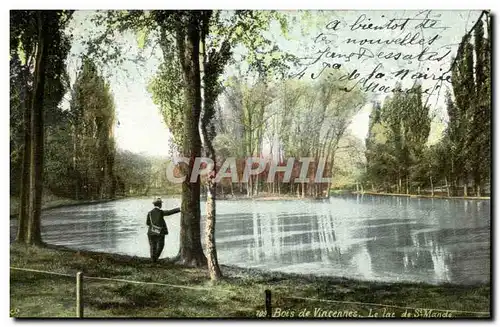 Cartes postales Bois de Vincennes Le lac de St mande