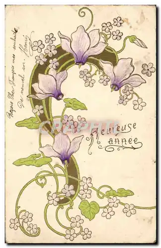 Fete - Heureuse Annee - Art Deco Style - Cartes postales