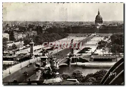 Paris - 7 - Pont Alexandre III et esplanade des Invalides - Ansichtskarte AK