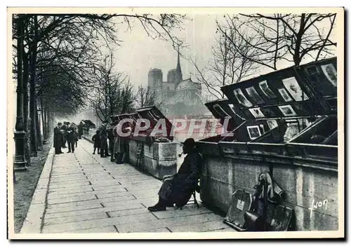 Paris - 5 - Quai de la Tournelle - Bouquinistes - pipe - Ansichtskarte AK