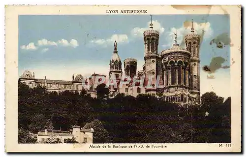 Lyon - Artistique - Abside de la Basilique de Notre Dame de Fourviere - Ansichtskarte AK