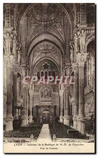 Lyon - Interieur de la Basilique de Notre Dame de Fourviere - Ansichtskarte AK