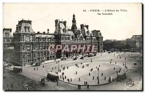 Paris - 4 - L&#39Hotel de Ville Cartes postales