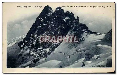 Dauphine - Le Meije - 3987 m et la Breche de la Meije 3339m - Ansichtskarte AK - a�ir