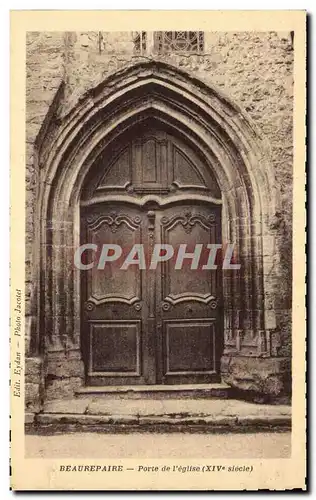 Beaurepaire - Porte de l&#39Eglise Ansichtskarte AK - a�ir